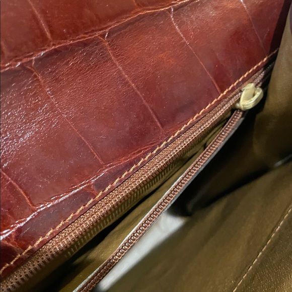 Rare Valentino Vintage Alligator Style Briefcase - Picture 6 of 13